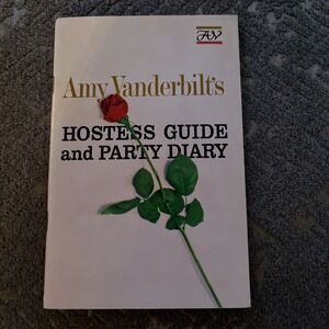 Amy Vanderbilt s Hostess Guide and Party Diary, 1964 Very Good Condition